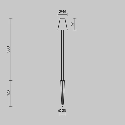 Ландшафтный светильник LED Cane O504FL-L1B3K Maytoni уличный IP65 чёрный на 1 лампу, плафон чёрный в стиле современный хай-тек LED фото 10 Ландшафтный светильник LED Cane O504FL-L1B3K Maytoni уличный IP65 чёрный на 1 лампу, плафон чёрный в стиле современный хай-тек LED фото 10