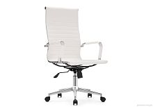 Компьютерное кресло Reus pu white / chrome 15735 Woodville, белый/экокожа, ножки/металл/хром, размеры - *1140***550*670