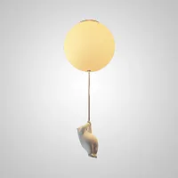 Светильник потолочный WASTY B D19 191731-23 ImperiumLoft белый на 1 лампу, основание белое в стиле современный скандинавский 