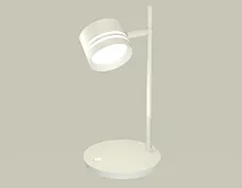 Настольная лампа офисная XB9801203 Ambrella light белая 1 лампа, основание белое металл в стиле современный хай-тек 