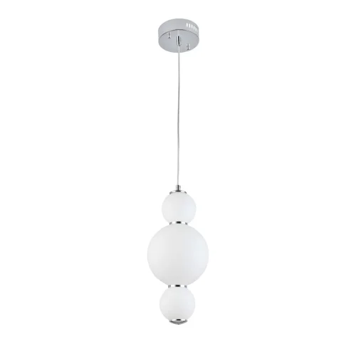 Светильник подвесной LED Nepazzo SL1583.113.01 ST-Luce белый 1 лампа, основание хром в стиле современный  фото 2