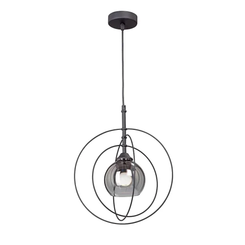 Светильник подвесной V4735-1/1S Vitaluce чёрный серый 1 лампа, основание чёрное в стиле арт-деко 
