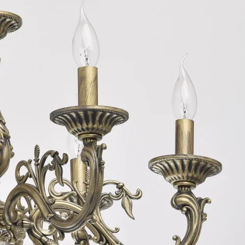 Люстра подвесная Аврора 371011106 MW-Light без плафона на 6 ламп, основание античное бронза в стиле классический фото 4