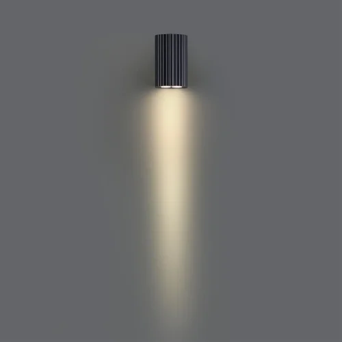 Настенный светильник LED уличный Glenn 7127/8WL Odeon Light уличный IP54 чёрный на 1 лампу, плафон чёрный в стиле хай-тек современный LED фото 5