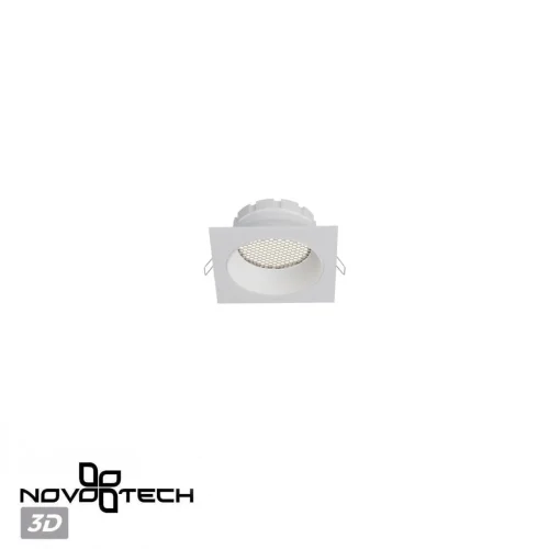 Светильник точечный Gemini 371005 Novotech белый на 1 лампу, основание белое в стиле современный хай-тек квадратный фото 6
