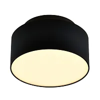 Светильник накладной LED ST166.442.17 ST-Luce чёрный на 1 лампу, основание чёрное в стиле современный круглый