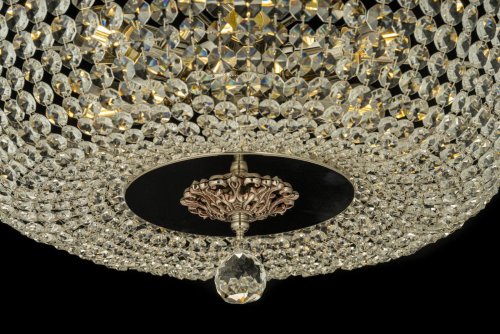 Люстра хрустальная потолочная Castellana E 1.3.50.501 NH Arti Lampadari прозрачная без плафона на 6 ламп, основание никель в стиле классический фото 5