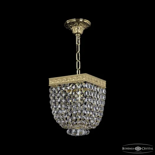 Светильник подвесной 19282/15IV G Bohemia Ivele Crystal прозрачный 2 лампы, основание золотое в стиле классический sp