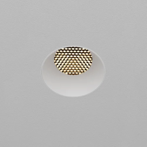 Светильник точечный LED Dip DL121-15W-3K-TRS-W Maytoni белый на 1 лампу, основание белое в стиле современный для затирки круглый фото 11