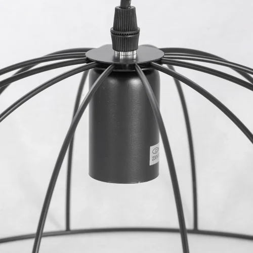 Светильник подвесной Lattice GRLSP-8213 Lussole без плафона 1 лампа, основание чёрное в стиле современный  фото 3