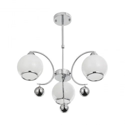 Люстра на штанге Neapolis-76207 276207/3 Ni Arte Milano белая на 3 лампы, основание никель в стиле современный фото 7 Люстра на штанге Neapolis-76207 276207/3 Ni Arte Milano белая на 3 лампы, основание никель в стиле современный фото 7