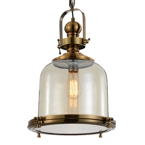 Светильник подвесной лофт Vintage 4972 Mantra прозрачный 1 лампа, основание бронзовое в стиле лофт  фото 3