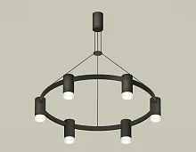 Светильник подвесной XB9022200 Ambrella light чёрный 6 ламп, основание чёрное в стиле хай-тек модерн 