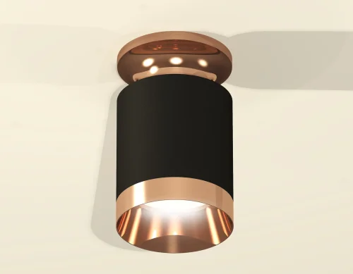 Светильник накладной Techno spot XS6302180 Ambrella light чёрный золотой 1 лампа, основание золотое в стиле современный круглый фото 3