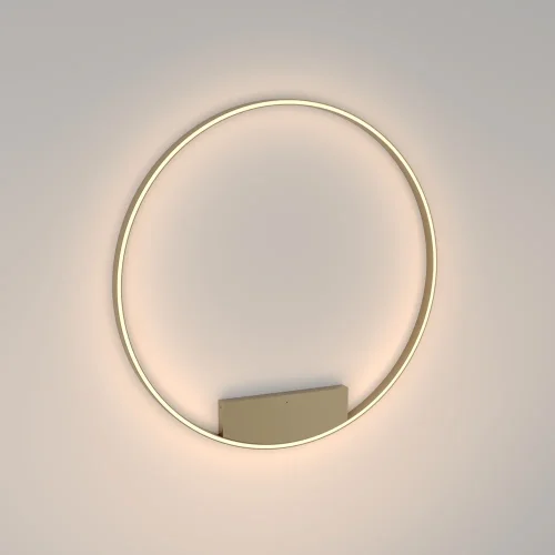 Светильник потолочный LED Rim MOD058CL-L65BS3K Maytoni латунь 1 лампа, основание латунь в стиле современный минимализм хай-тек кольца фото 2