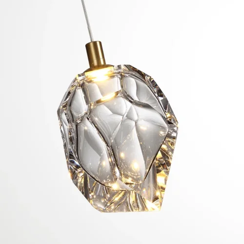 Светильник подвесной LED Gemme 7114/4LB Odeon Light прозрачный на 1 лампу, основание бронзовое в стиле классический современный выдувное фото 6 Светильник подвесной LED Gemme 7114/4LB Odeon Light прозрачный на 1 лампу, основание бронзовое в стиле классический современный выдувное фото 6