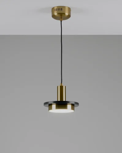Светильник подвесной LED Solumn V10503-PL Moderli золотой на 1 лампу, основание золотое в стиле современный фото 3 Светильник подвесной LED Solumn V10503-PL Moderli золотой на 1 лампу, основание золотое в стиле современный фото 3
