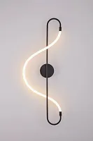 Бра LED Klimt A2850AP-13BK Arte Lamp белый чёрный 1 лампа, основание чёрное в стиле хай-тек современный 
