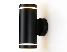 Настенный светильник ST3333 Ambrella light уличный IP54 чёрный 2 лампы, плафон чёрный в стиле модерн хай-тек GX53