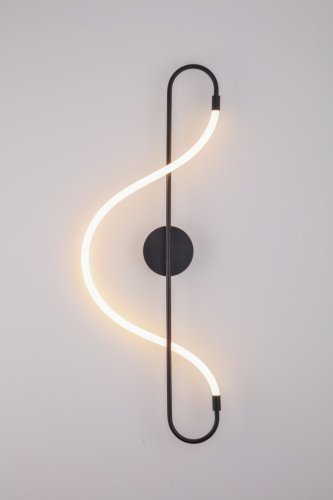 Бра LED Klimt A2850AP-13BK Arte Lamp белый чёрный на 1 лампа, основание чёрное в стиле современный хай-тек 