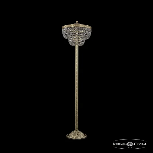 Торшер 19101T6/35IV-138 G Bohemia Ivele Crystal sp прозрачный 4 лампы, основание золотое в стиле классический

