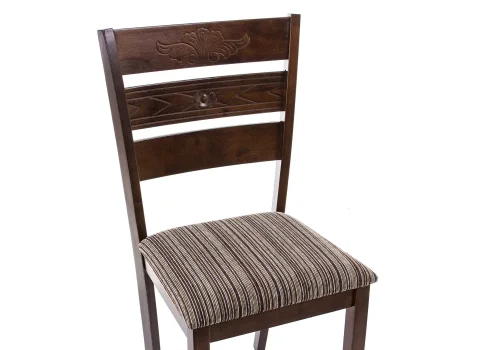 Деревянный стул Симол дирти оук / браун 11009 Woodville, коричневый/ткань, ножки/дерево/орех, размеры - ****450*460 фото 3 Деревянный стул Симол дирти оук / браун 11009 Woodville, коричневый/ткань, ножки/дерево/орех, размеры - ****450*460 фото 3