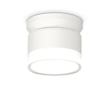 Светильник накладной XS8101047 Ambrella light белый 1 лампа, основание белое в стиле современный хай-тек круглый