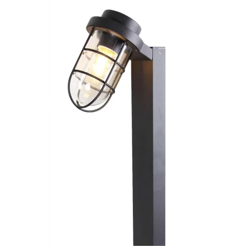 Парковый светильник Pointer 3021-1T Favourite уличный IP44 чёрный 1 лампа, плафон прозрачный в стиле современный E27 фото 2