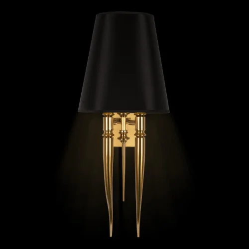 Бра Brunilde 10207W/M Gold LOFT IT чёрный на 2 лампы, основание золотое в стиле арт-деко  фото 3