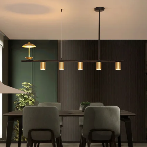 Светильник подвесной HETLEY L120 Gold 203907-23 ImperiumLoft золотой на 6 ламп, основание золотое в стиле современный фото 10