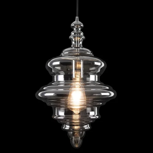 Светильник подвесной La Scala 2075-A LOFT IT чёрный 1 лампа, основание хром в стиле современный выдувное фото 4