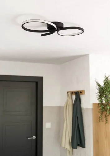 Светильник потолочный LED Serpins 901266 Eglo чёрный на 1 лампу, основание чёрное в стиле современный хай-тек фото 6 Светильник потолочный LED Serpins 901266 Eglo чёрный на 1 лампу, основание чёрное в стиле современный хай-тек фото 6