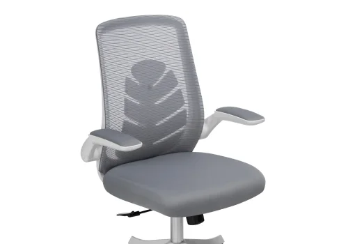 Компьютерное кресло Jimi gray / white 15613 Woodville, серый/сетка, ножки/пластик/белый, размеры - *1100***680*590 фото 6