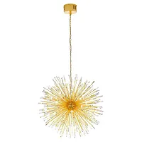Люстра подвесная VIVALDO 1 39256 Eglo прозрачная на 32 лампы, основание золотое в стиле классический арт-деко современный 