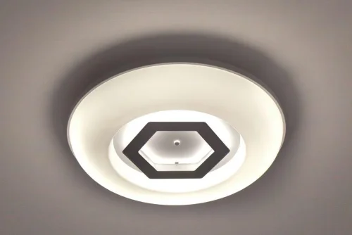 Светильник потолочный LED с пультом 10254/S LED Escada белый 1 лампа, основание белое в стиле хай-тек с пультом фото 3