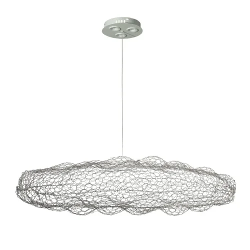 Светильник подвесной LED Cloud 10100/550 Silver LOFT IT серебряный на 3 лампы, основание белое в стиле современный 