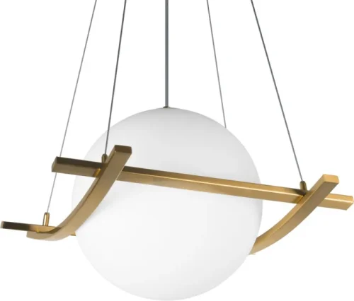 Светильник подвесной Swing 10424/250 LOFT IT белый на 1 лампу, основание бронзовое в стиле современный фото 4