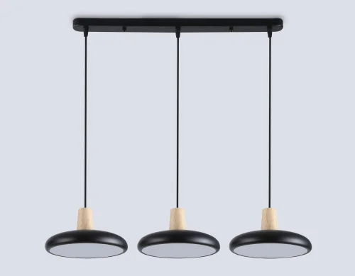 Светильник подвесной LED FL4841 Ambrella light чёрный на 1 лампу, основание чёрное в стиле хай-тек фото 5