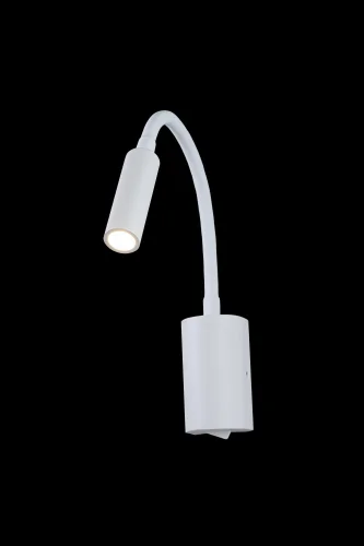 Бра с выключателем LED Stick 10009WH LOFT IT белый на 1 лампа, основание белое в стиле современный гибкая ножка фото 2