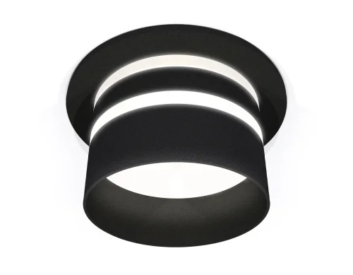 Светильник точечный Techno spot XC6513062 Ambrella light чёрный 1 лампа, основание чёрное в стиле хай-тек современный круглый