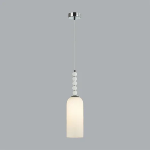 Светильник подвесной Tracy 8270/1A Lumion белый на 1 лампу, основание хром в стиле классический фото 6