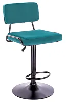 Барный стул Bit Ткань Изумруд EP Bit Fabric Emerald Everprof, голубой/ткань, ножки//, размеры - 890*1100***440*