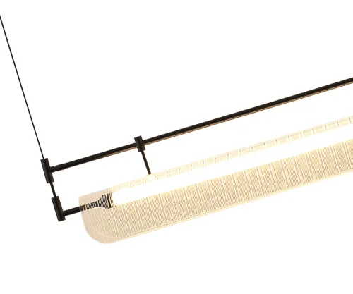 Светильник подвесной LED Аника 08021-150P,19 Kink Light прозрачный на 1 лампу, основание чёрное в стиле хай-тек современный линейный фото 3 Светильник подвесной LED Аника 08021-150P,19 Kink Light прозрачный на 1 лампу, основание чёрное в стиле хай-тек современный линейный фото 3
