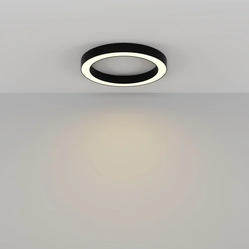 Светильник потолочный LED Lua C093CL-45W3K-B Maytoni белый на 1 лампу, основание чёрное в стиле современный хай-тек круглый фото 4