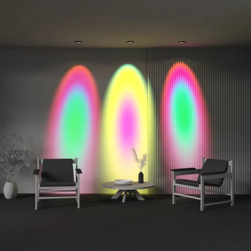 Светильник точечный LED Lens 12Вт 3000К 70° DL105-12W3K-B Maytoni чёрный на 1 лампу, основание чёрное в стиле современный хай-тек круглый фото 5