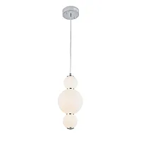 Светильник подвесной LED Nepazzo SL1583.113.01 ST-Luce белый 1 лампа, основание хром в стиле современный 