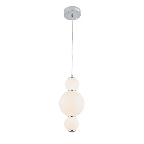 Светильник подвесной LED Nepazzo SL1583.113.01 ST-Luce белый на 1 лампу, основание хром в стиле современный 