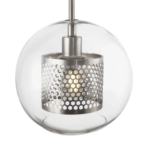 Светильник подвесной Bogota FR8018PL-01N Freya прозрачный 1 лампа, основание никель в стиле модерн  фото 4