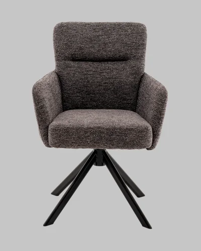 Стул обеденный Rue, темно-серый УТ000041382 Stool Group, тёмно-серый/рогожка, ножки/металл/чёрный, размеры - *880**** фото 2