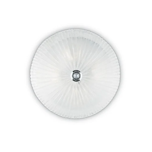 Светильник потолочный SHELL PL4 TRASPARENTE Ideal Lux прозрачный 4 лампы, основание прозрачное в стиле модерн 